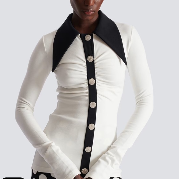 Balmain Jersey shirt-effect polo Size XS - Picture 3 of 8